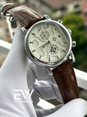 PATEK PHILLIPE WHITE DIAL SILVER CASE_img_0