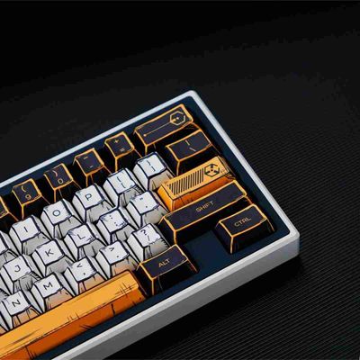 Comic Styled Virtual War PBT 78 Keys Keycaps Set_img_2