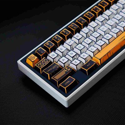 Comic Styled Virtual War PBT 78 Keys Keycaps Set_img_4