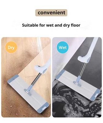 High Quality Self-Cleaning Flat Mop with Aluminum Alloy Handle_img_2