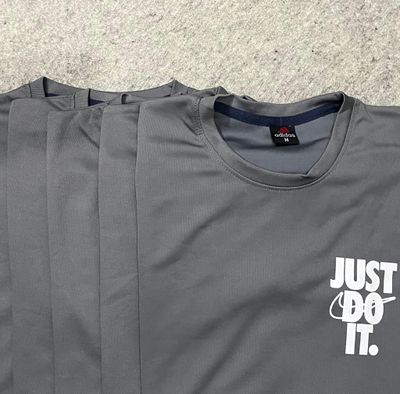 Just Do It' Performance Jersey T-Shirt - Charcoal Grey_img_2