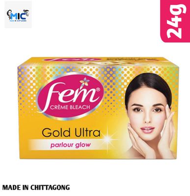Fem Fairness (Gold Ultra) Crème Bleach - 8g | Advanced Parlour Like Glow System_img_1