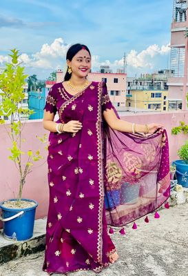 প্রিমিয়াম সেমি মসলিন শাড়ি_img_1