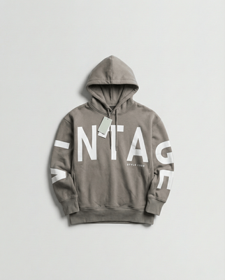 VINTAGE Style Code Hoodie // Heavyweight Grey_img_0
