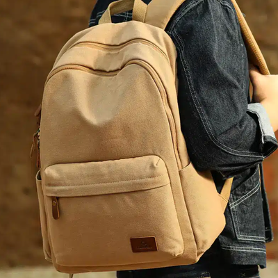 B1007 Large Capacity Canvas Outdoor Backpack_img_1