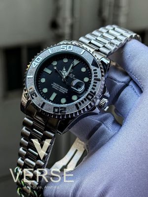 Rolex yatch master chain sweep silver black_img_0