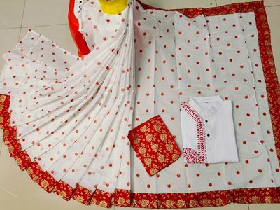 পাঞ্জাবি & শাড়ি কাপল সেট_img_2