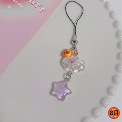 Kawaii Cloud & Star Charm Phone Strap – Pastel Series_img_3