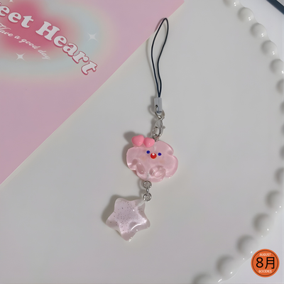 Kawaii Cloud & Star Charm Phone Strap – Pastel Series_img_6