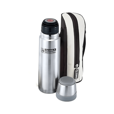 ZEBRA Prima II Vacuum Flask with Carry Bag – 800ML_img_1