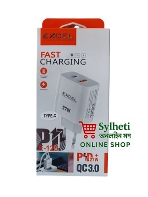 Excel 27W Type -B/C Fast Charger With Cable Model E- 125_img_2