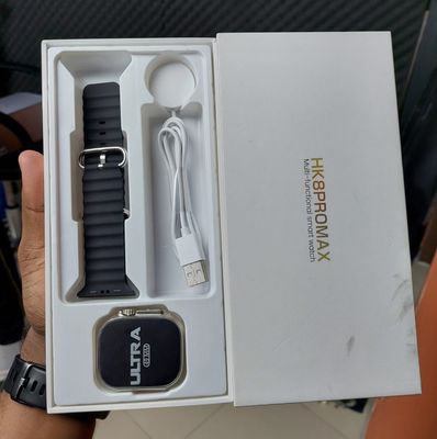 HK8 Pro Max Ultra AMOLED display Smart Watch – Black Color স্মার্ট ওয়াচ ।_img_1