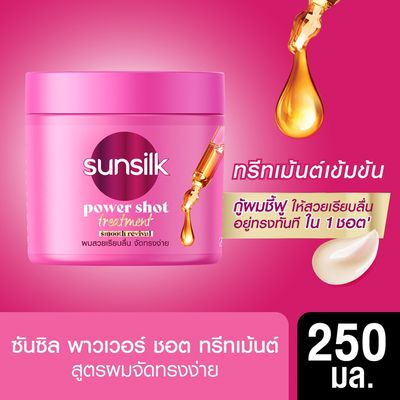 Sunsilk Power Shot Treatment Smooth Revival Hair Mask 250ml_img_2