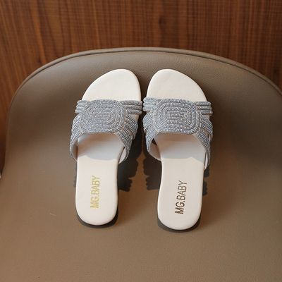 Kids Girls Luxury Crystal Glitter Slippers Summer Sandals (3–5 years)_img_2
