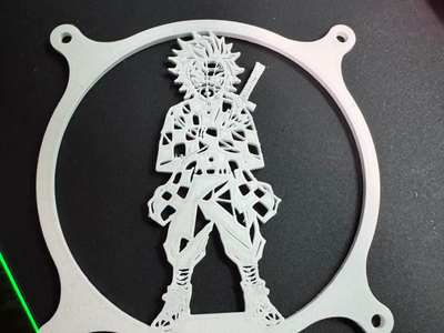 Geometric demon slayer Fan Grille PC fan 120MM_img_2