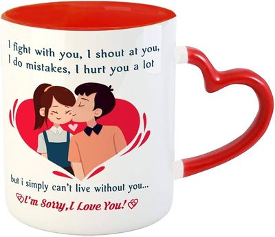 Customize China Rim Mug Colour Border With Photo_img_1