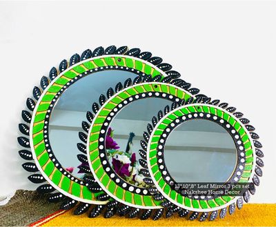 পাতাবাহার আয়না ৩ সাইজ ৩ পিসের সেট_img_2