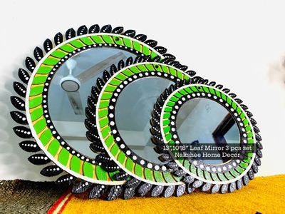 পাতাবাহার আয়না ৩ সাইজ ৩ পিসের সেট_img_3