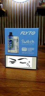 Flyto Switch blueberry raspberry lemon 6000 Puffs Disposable Pod Kit – Rechargeable, 8ml E-liquid, Type-C Charging_img_1