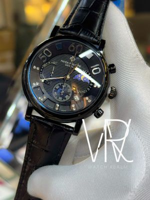 PATEK CHRONO MOONPHASE BLACK BELT BLACK CASE_img_0