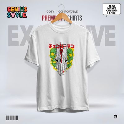 Chainsaw Man Anime Drop Shoulder T-shirt - 31_img_1