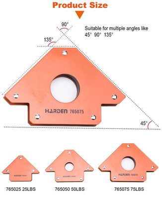 HARDEN Magnetic Welding Holder, 25 | 50 | 75 Lbs; Model : 765025 | 765050 | 765075_img_10