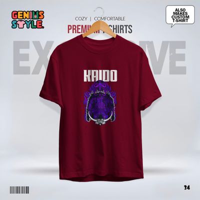 Kaido (One Piece) Anime Drop Shoulder T-shirt - 34_img_3