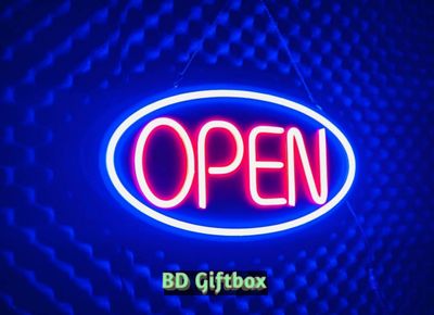 GearUP OPEN10 Neon Business Sign For Shop, Restaurant, Pharmacy, Cafe_img_0