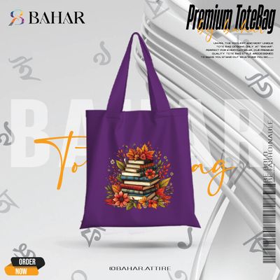 Books & Flowers Tote Bag_img_3