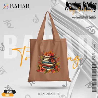 Books & Flowers Tote Bag_img_7