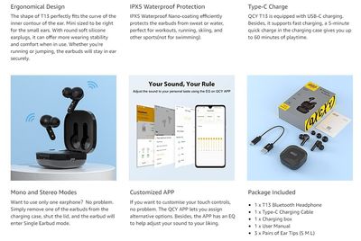 QCY T13 True Wireless Earbuds tws ব্লুটুথ হেডফোন  ।_img_2