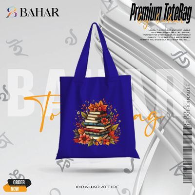 Books & Flowers Tote Bag_img_2