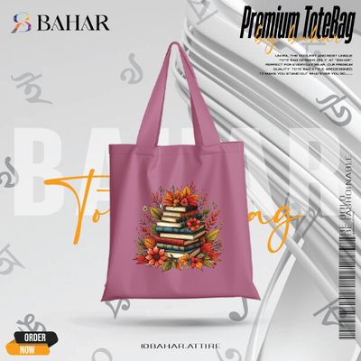 Books & Flowers Tote Bag_img_4