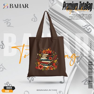 Books & Flowers Tote Bag_img_5