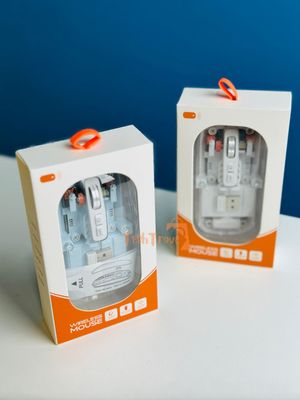 GearUP WM30 Transparent Crystal 2.4G + Bluetooth Magnetic Wireless Mouse_img_3