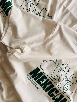 White Oversized T-Shirt Mexican_img_1