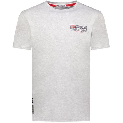 Men's T-Shirt Short Sleeve with Light Grey Flag_img_0