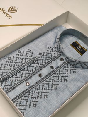 Ice Blue Heritage Panjabi_img_2