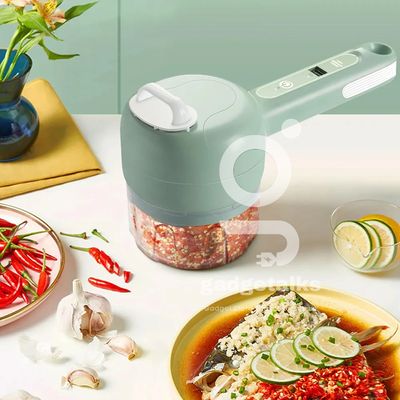 Electric vegetable cutter, slicer, ginger, garlic masher, blender, food slice grinder_img_0