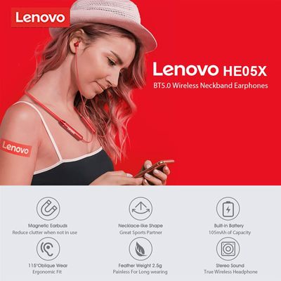 Lenovo HE05X Bluetooth Neckband (Original)_img_2
