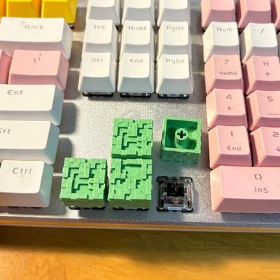 Minecraft Block 3D Printed Keycaps - Set of 4 Keys_img_2