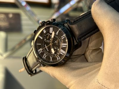 Fossil white dial black belt_img_0