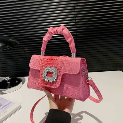 2025 Fashion Diamond-Encrusted Jewel Small Square Bag – Women’s Single Shoulder & Crossbody Bag | Trendy & Temperamental Design_img_9