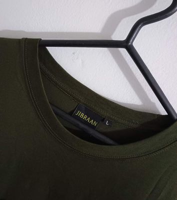 Premium Solid Olive Colour T-shirt_img_1