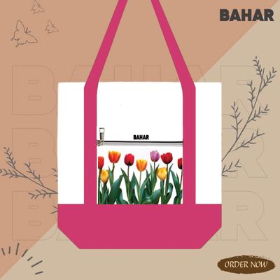Large Canvas Tote Bag for Women Tote Handbags - Dual-Color Tote Bag_img_2