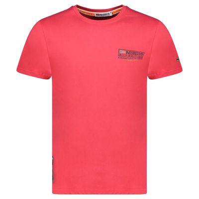 T-Shirt Men Short Sleeve with Red Flag_img_0