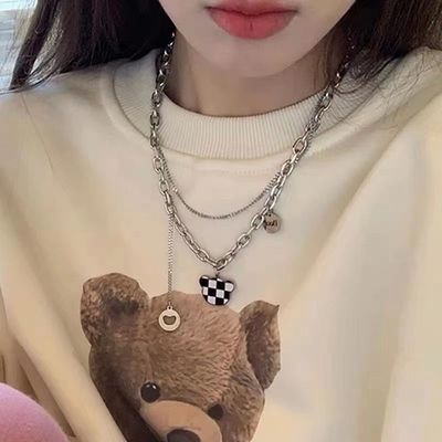 Teddy double layer silver necklace_img_2