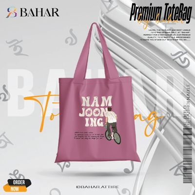 Trendy Top Handle Tote Canvas Bag_img_4