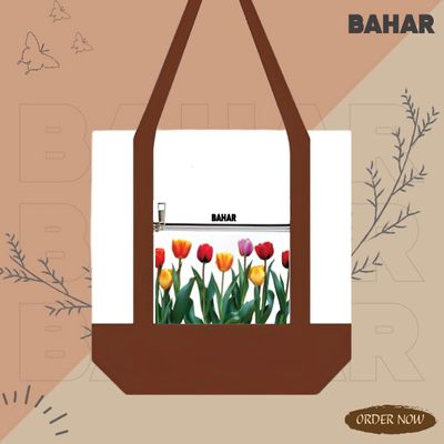 Large Canvas Tote Bag for Women Tote Handbags - Dual-Color Tote Bag_img_3