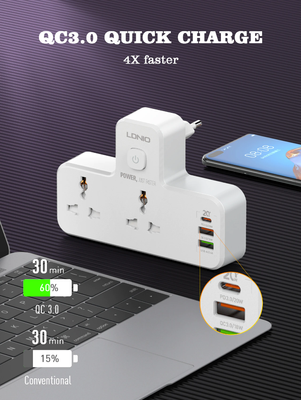 LDNIO SC2311 20W 3-Port USB Charger Extension Power Strip পাওয়ার সাপ্লাই মাল্টিপ্লাগ ।_img_1